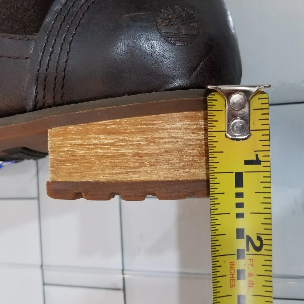 Timberland Bethel Heights Brown Leather Boots 6.5 - Picture 8 of 14